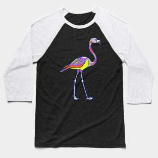 Mandala Flamingo Baseball T-Shirt